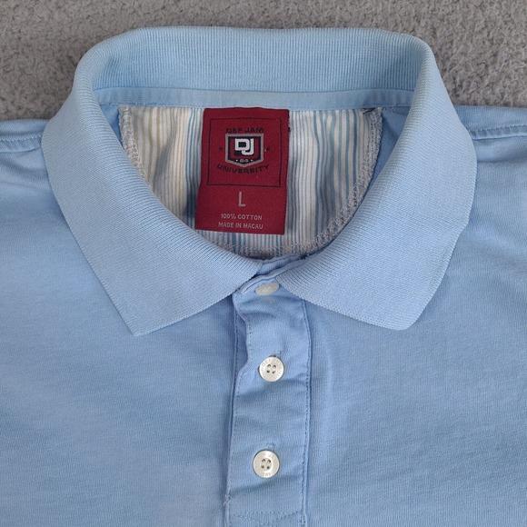 Vintage Def Jam University Polo Shirt Mens Large Blue Rap‎ Hip Hop Short Sleeve - Picture 4 of 16